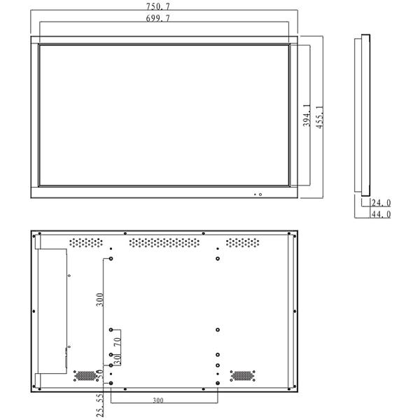 MONITOR VGA, 2xVIDEO, DVI-D, HDMI DHL32-S200 31.5 
