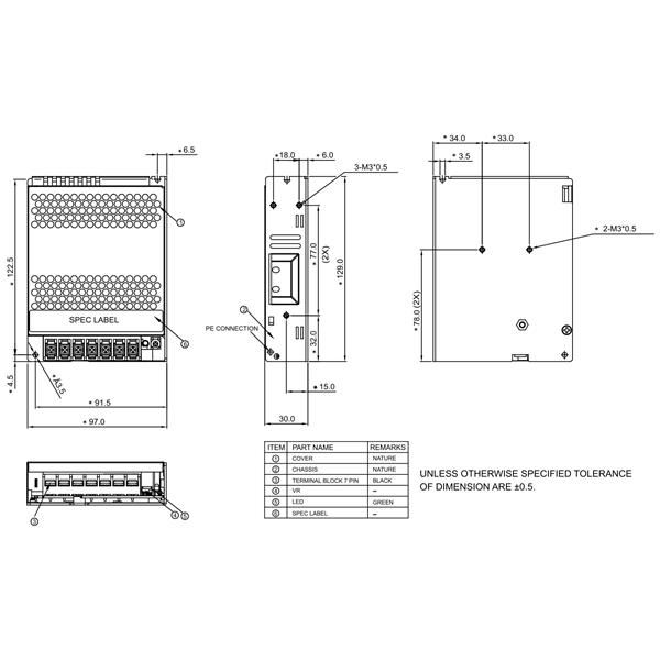 IMPULZNI NAPAJALNIK PMT-12V100W2BA Delta Electronics