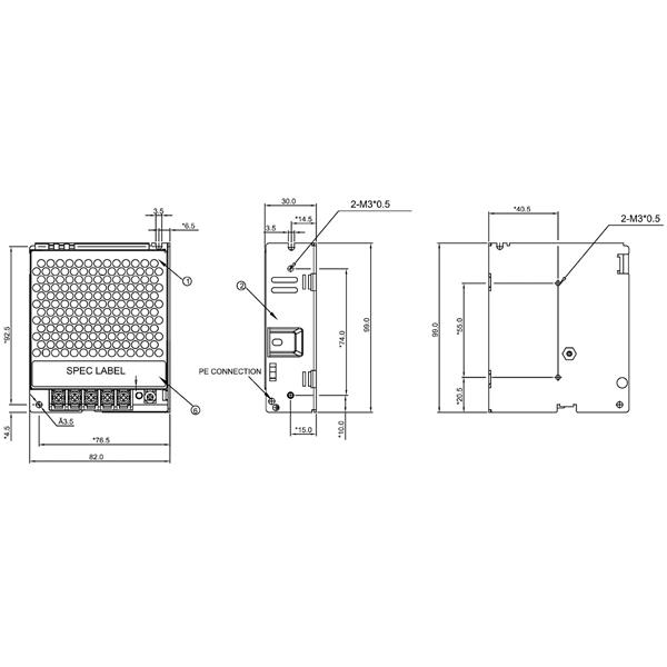 IMPULZNI NAPAJALNIK PMT-24V50W2BA Delta Electronics