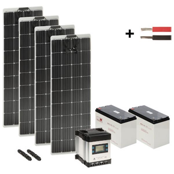 FOTOVOLTAIČNI SESTAV SP-KIT-4X160/2X80/MPPT-LCD 1730 Wh