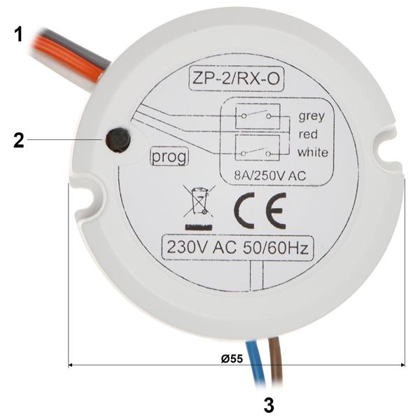 SPREJEMNIK BREZŽIČNEGA SISTEMA ZP-2/RX-O