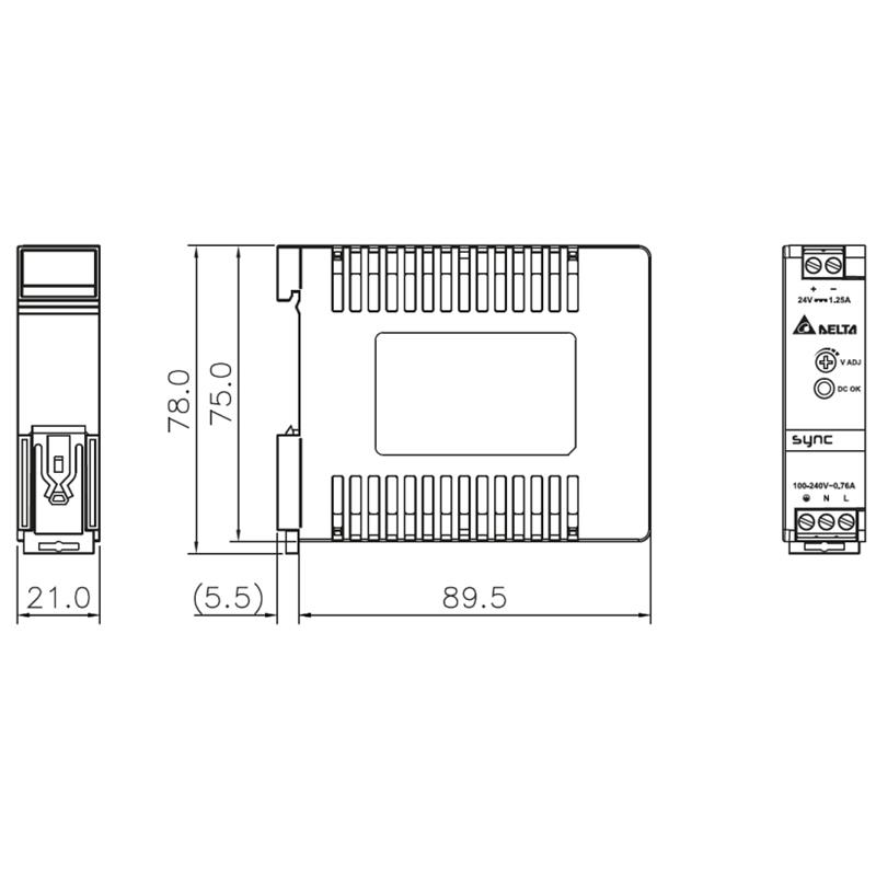 IMPULZNI NAPAJALNIK DRS-24V30W-1AZ