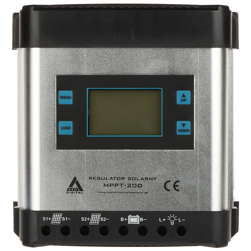 SOLARNI REGULATOR POLNJENJA AKUMULATORJEV SCC-20A-MPPT-LCD AZO Digital