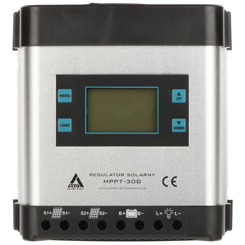 SOLARNI REGULATOR POLNJENJA AKUMULATORJEV SCC-30A-MPPT-LCD AZO Digital