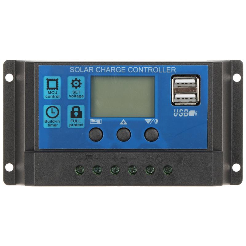 SOLARNI REGULATOR POLNJENJA AKUMULATORJEV SCC-30A-PWM-LCD