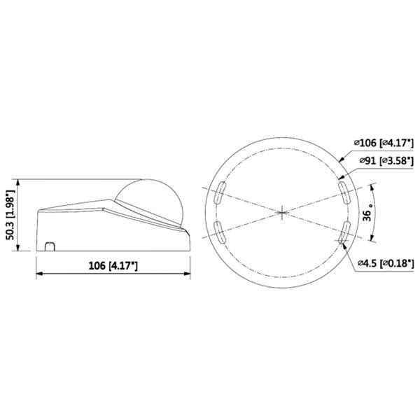 VANDALOODPORNA KAMERA IP BCS-DMMIP1401AIR-III - 4 Mpx 2.8 mm