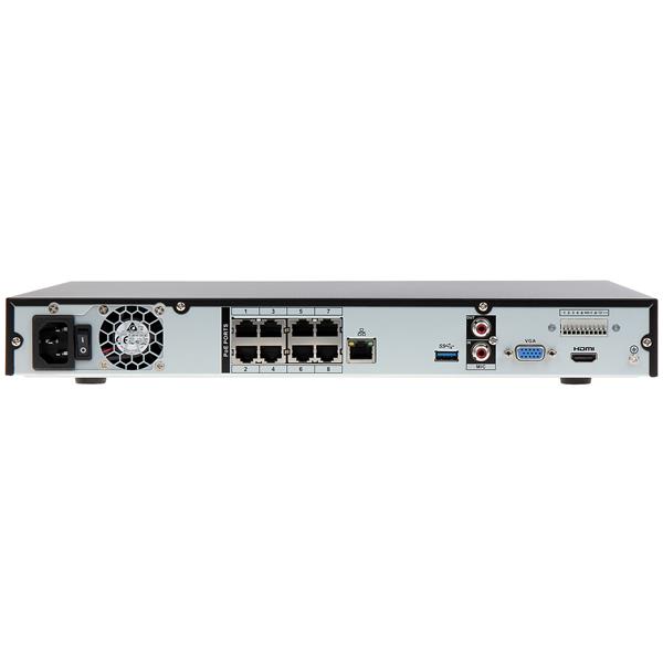 REGISTRATOR IP BCS-NVR08025ME-P-II 8 KANALOV +8-PORTNI SWITCH POE