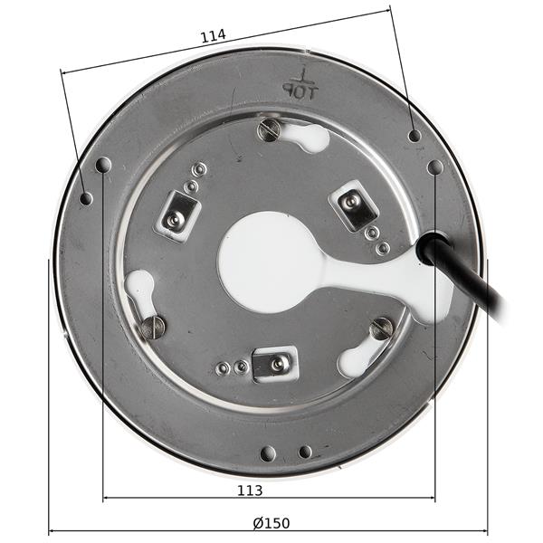 VANDALOODPORNA KAMERA HD-CVI HAC-EBW3802-0250B - 8.3 Mpx, 4K UHD 2.5 mm - Fish Eye DAHUA