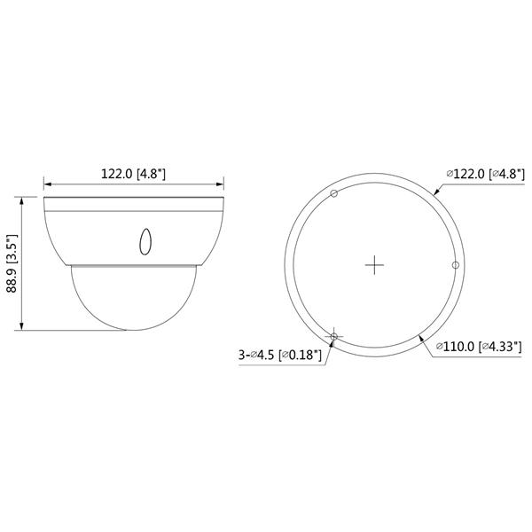 VANDALOODPORNA KAMERA AHD, HD-CVI, HD-TVI, PAL HAC-HDBW2501R-Z-27135 - 5 Mpx 2.7 ... 13.5 mm - MOTOZOOM DAHUA