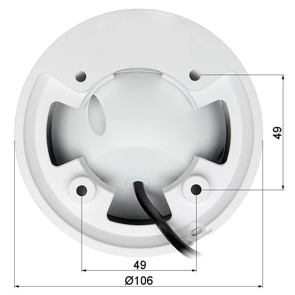 VANDALOODPORNA KAMERA AHD, HD-CVI, HD-TVI, PAL HAC-HDW1200EM-A-0280B - 1080p 2.8 mm DAHUA