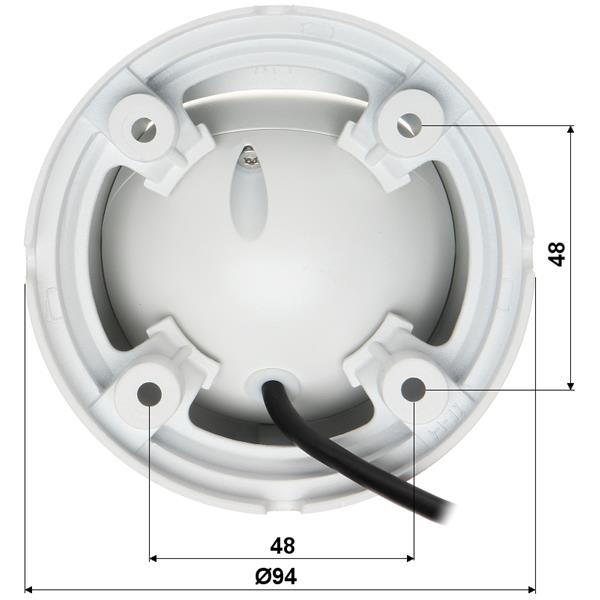 VANDALOODPORNA KAMERA HD-CVI, PAL HAC-HDW2221M-0360B - 1080p 3.6 mm DAHUA