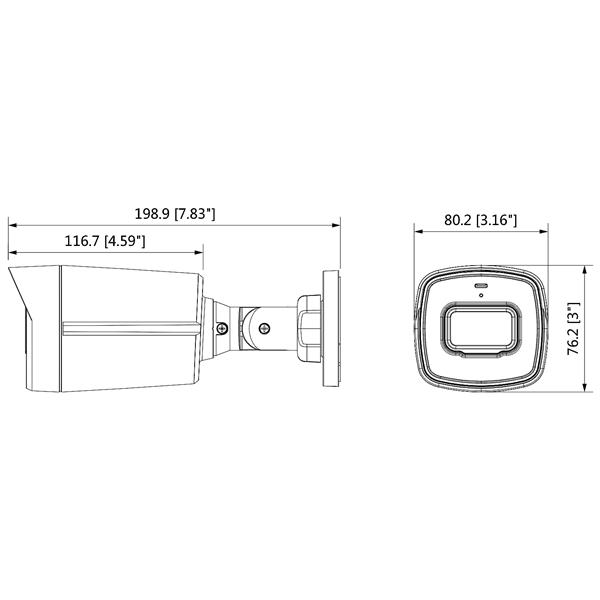 KAMERA AHD, HD-CVI, HD-TVI, PAL HAC-HFW1200TL-A-0360B - 1080p 3.6 mm DAHUA