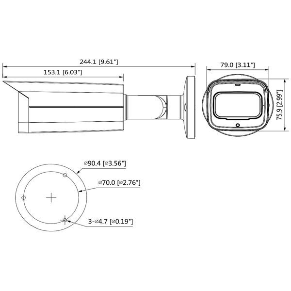 KAMERA AHD, HD-CVI, HD-TVI, PAL HAC-HFW2241T-Z-A-27135 - 1080p 2.7 ... 13.5 mm - MOTOZOOM DAHUA