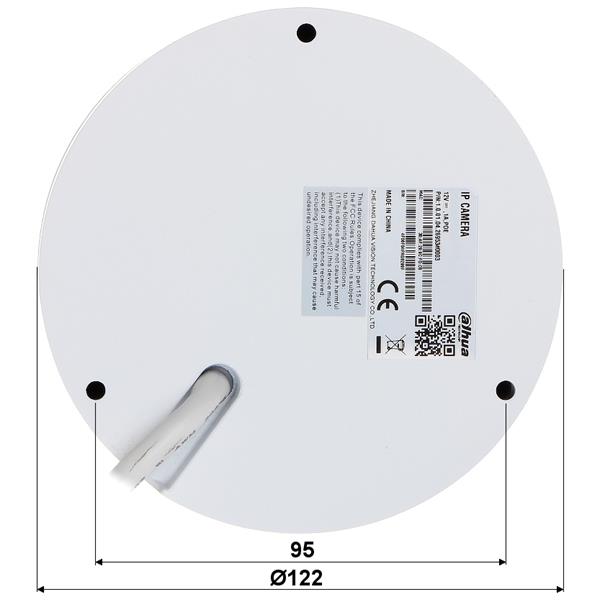 VANDALOODPORNA KAMERA IP IPC-HDBW4239R-ASE-NI-0360B - 1080p 3.6 mm DAHUA