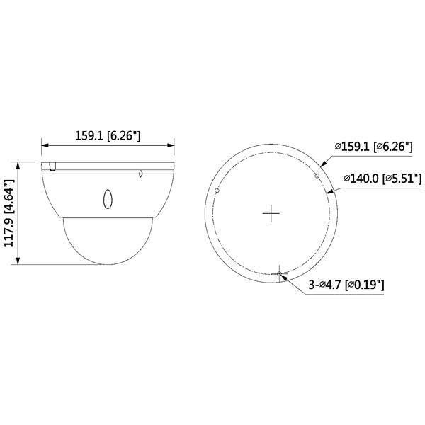 VANDALOODPORNA KAMERA IP IPC-HDBW5831E-ZE-2712 - 8.3 Mpx 2.7 ... 12 mm - MOTOZOOM DAHUA