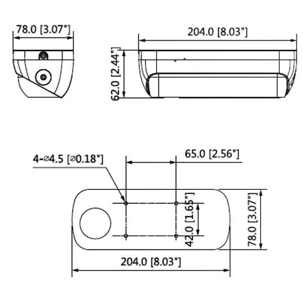 KAMERA IP IPC-HDW8341X-3D-0280B - 3.0 Mpx, 2.8 mm DAHUA