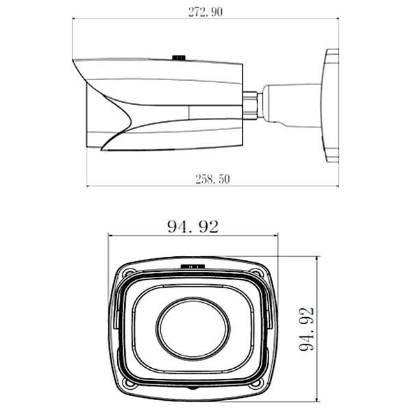 KAMERA IP ANPR ITC237-PW1B-IRZ - 1080p 2.7 ... 12 mm - MOTOZOOM DAHUA