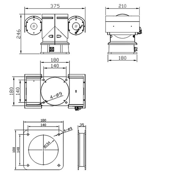 HITROVRTLJIVA ZUNANJA KAMERA IP PTZ35230U-IRA-N - 1080p 4.5 ... 135 mm DAHUA