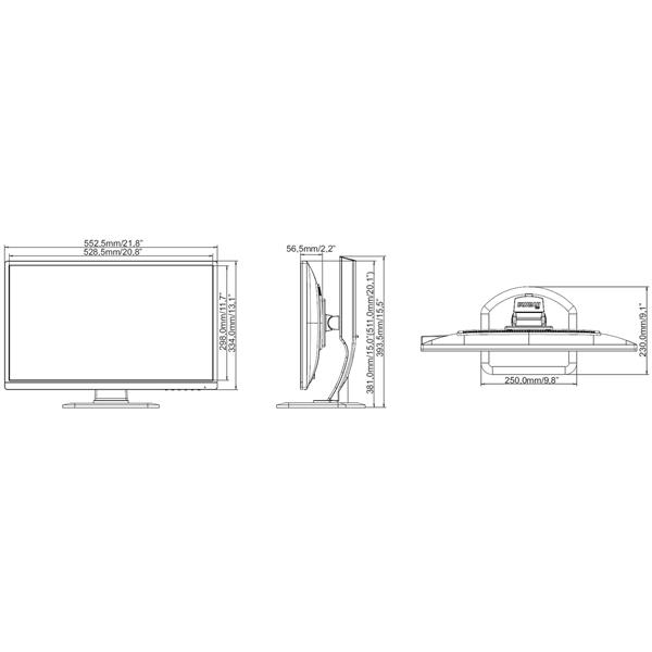 MONITOR HDMI, DP, VGA, AUDIO IIYAMA-XB2483HSU-B3 24 