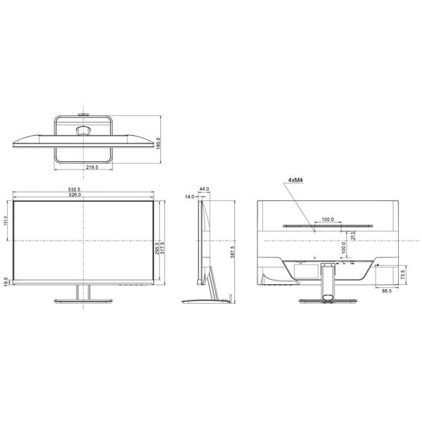 MONITOR HDMI, DVI, VGA, AUDIO IIYAMA-XU2390HS-B1 23 