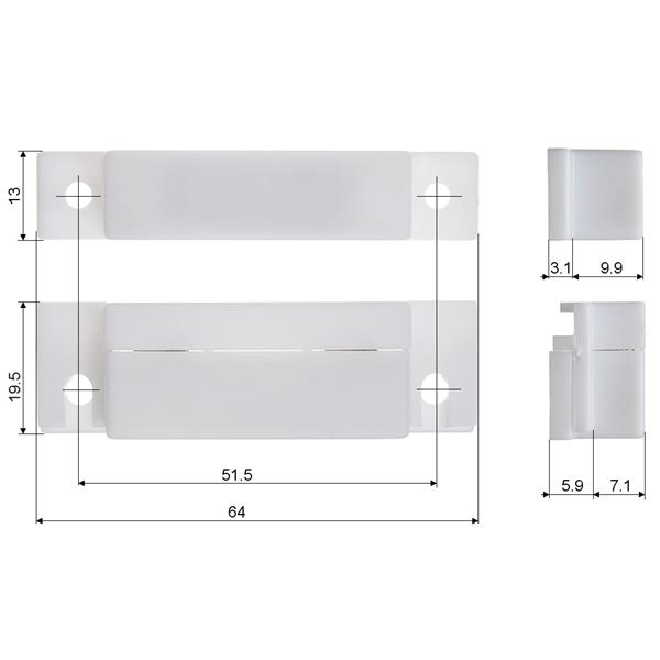 STRANSKI MAGNETNI KONTAKT KN-04