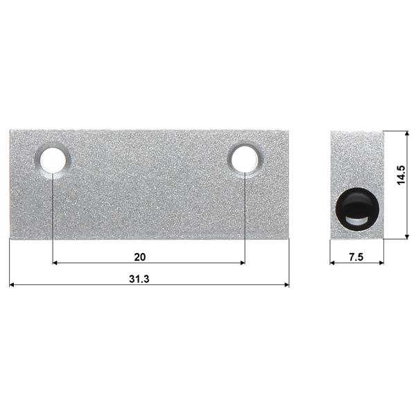 STRANSKI MAGNETNI KONTAKT KN-M02