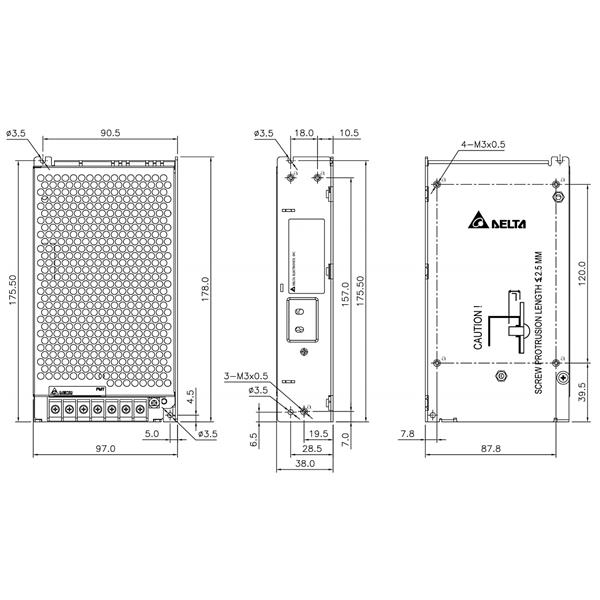 IMPULZNI NAPAJALNIK PMT-12V150W1AA Delta Electronics