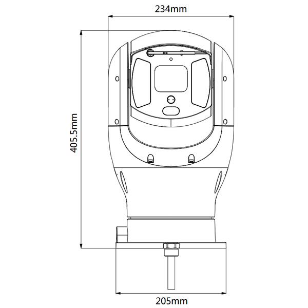 HITROVRTLJIVA ZUNANJA KAMERA IP PTZ19245U-IRB-N-B - 1080p 3.95 ... 177.7 mm DAHUA