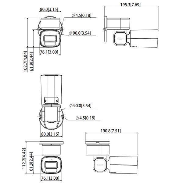 ZUNANJA VRTLJIVA KAMERA IP PTZ1C203UE-GN - 1080p 2.7 ... 8.1 mm DAHUA