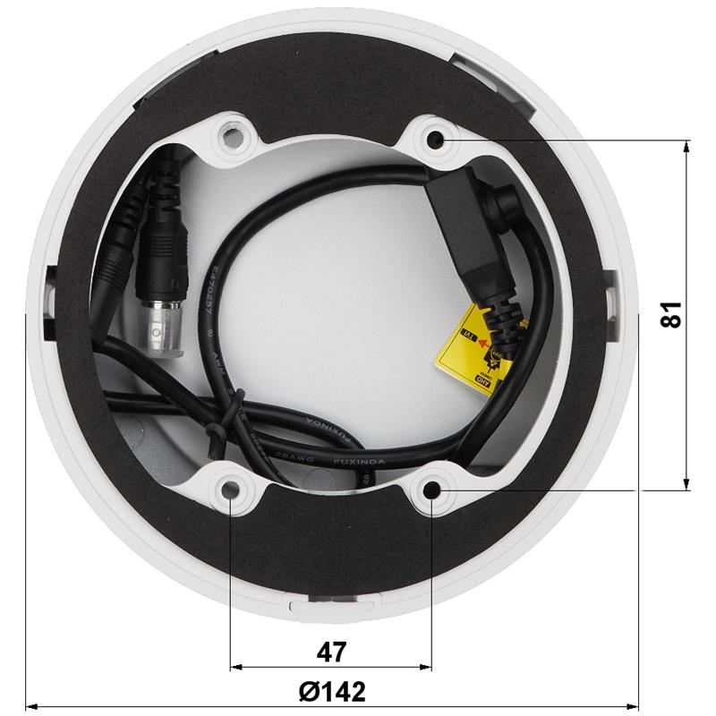 VANDALOODPORNA KAMERA AHD, HD-CVI, HD-TVI, PAL APTI-H24D3-2812W - 1080p 2.8 ... 12 mm