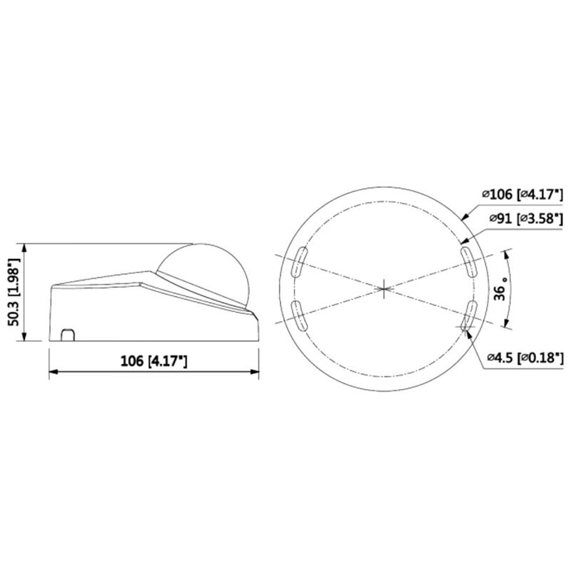 VANDALOODPORNA KAMERA IP BCS-DMMIP1401AIR-III - 4 Mpx 2.8 mm