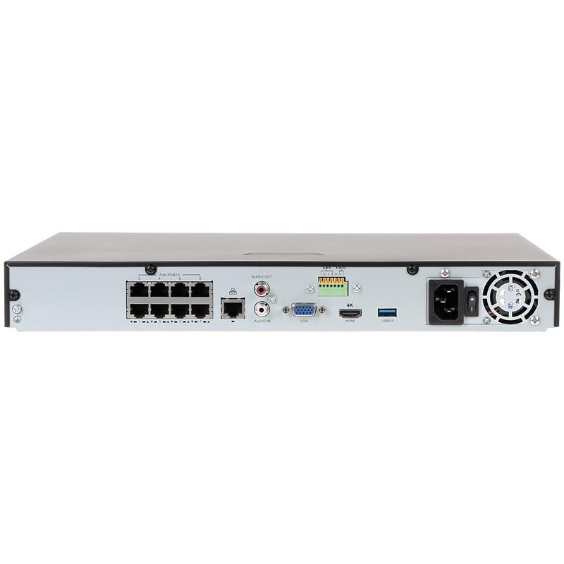 REGISTRATOR IP BCS-P-NVR0802-4K-8P 8 KANALOV +8-PORTNI SWITCH POE BCS POINT