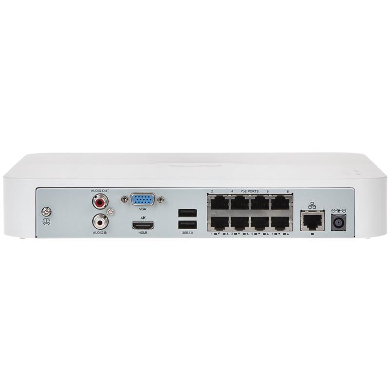 REGISTRATOR IP BCS-P-SNVR0801-4K-8P 8 KANALOV +8-PORTNI SWITCH POE, 4K UHD BCS POINT