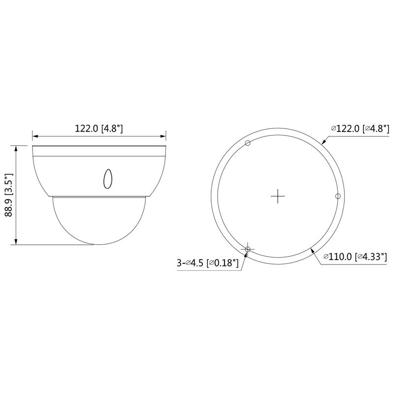 VANDALOODPORNA KAMERA AHD, HD-CVI, HD-TVI, PAL HAC-HDBW2501R-Z-27135 - 5 Mpx 2.7 ... 13.5 mm - MOTOZOOM DAHUA