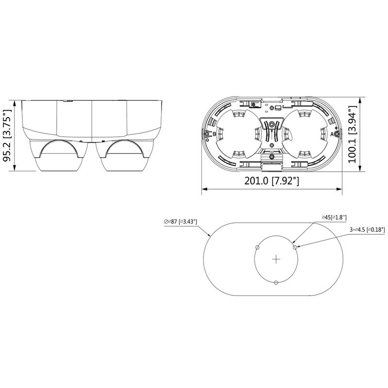 KAMERA AHD, HD-CVI, HD-TVI, PAL HAC-HDW2241M-E2-0280B - 1080p 2.8 mm DAHUA