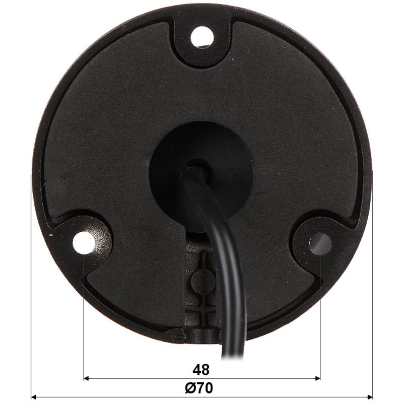 KAMERA AHD, HD-CVI, HD-TVI, PAL HAC-HFW1200T-0280B-BLACK - 1080p 2.8 mm DAHUA