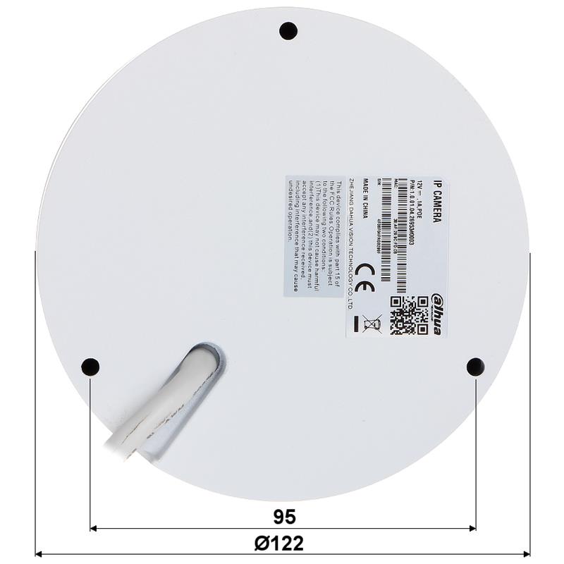 VANDALOODPORNA KAMERA IP IPC-HDBW4239R-ASE-NI-0360B - 1080p 3.6 mm DAHUA