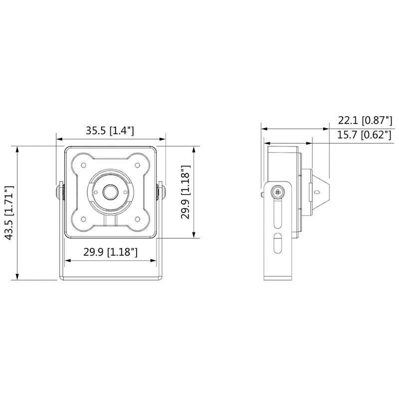 KAMERA AHD, HD-CVI, HD-TVI, PAL HAC-HUM3201B-0360P - 1080p 3.6 mm DAHUA