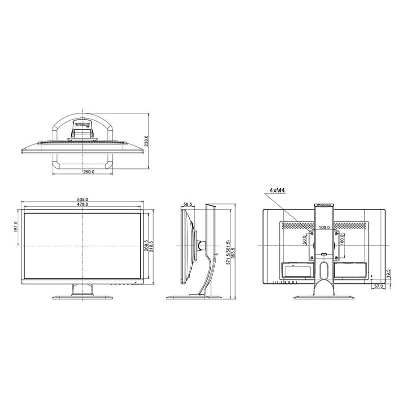 MONITOR VGA, HDMI, DP, AUDIO IIYAMA-B2283HS-B3 21.5 