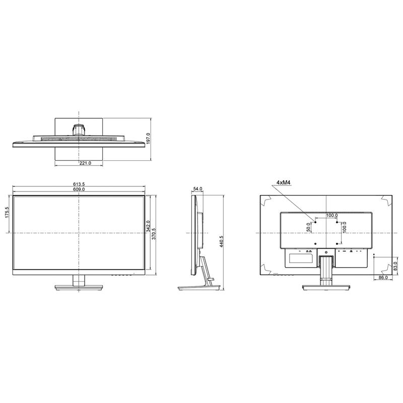 MONITOR VGA, HDMI, DP, AUDIO IIYAMA-G2730HSU-B1 27 