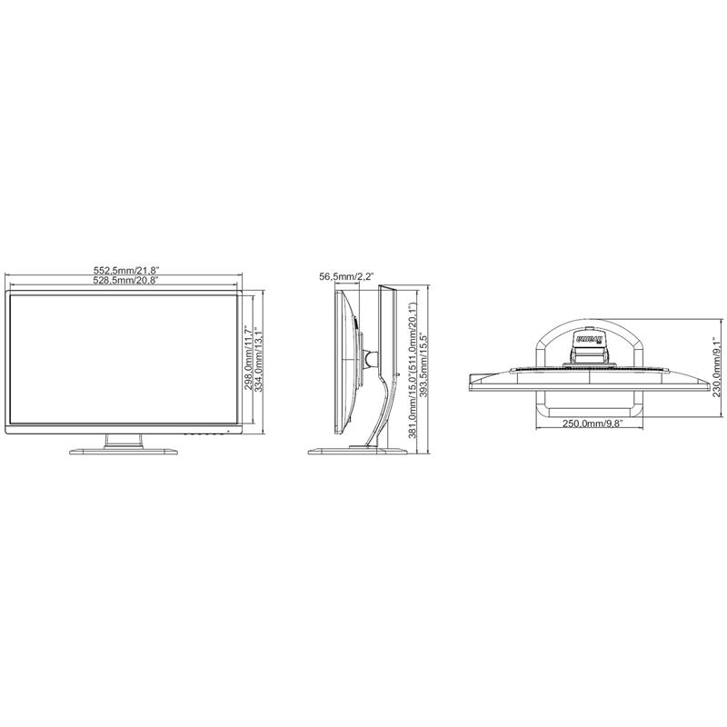 MONITOR HDMI, DP, VGA, AUDIO IIYAMA-XB2483HSU-B3 24 