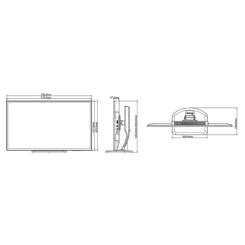 MONITOR HDMI, DP, DVI, AUDIO IIYAMA-XB3270QS-B1 32 