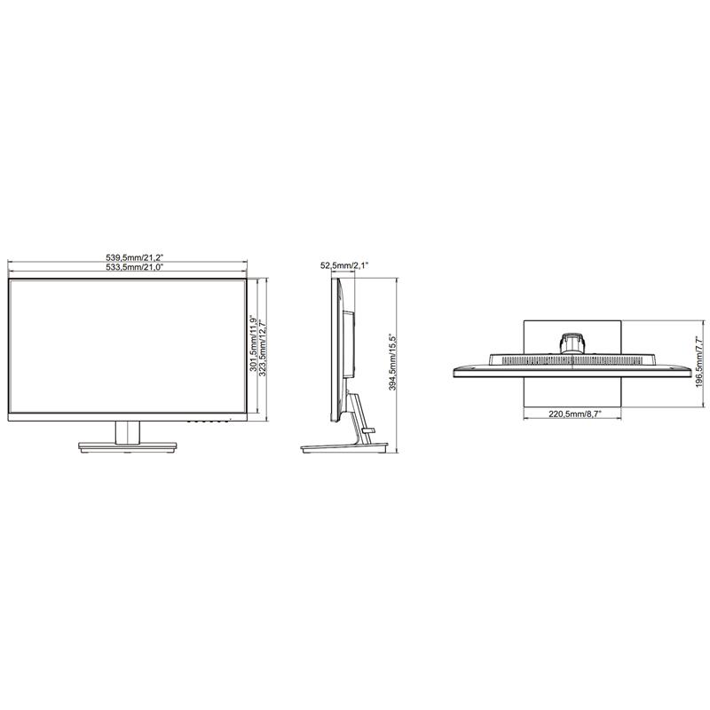 MONITOR VGA, HDMI, DP, AUDIO IIYAMA-XU2492HSU-B1 24 