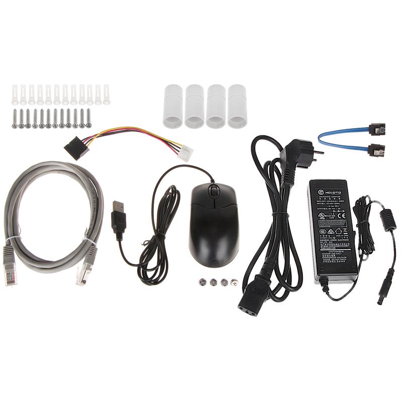 KOMPLET ZA MONITORING KIT/NVR1B04HC-4P/E/2-IPC-B1B40-0280B/2-IPC-T1B40-0280B 4 KANALI EZ-IP - 4 Mpx 2.8 mm DAHUA