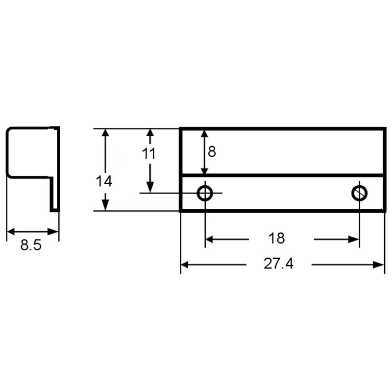 STRANSKI MAGNETNI KONTAKT KN-02-BR