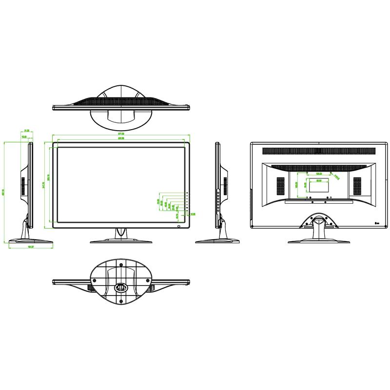 MONITOR DAHUA 1xVIDEO, VGA, HDMI, AUDIO LM24-L200 23.8 