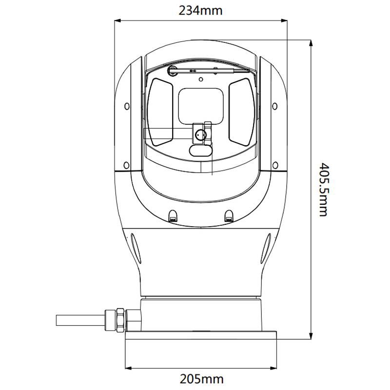 HITROVRTLJIVA ZUNANJA KAMERA IP PTZ19240V-IRB-N - 1080p 3.95 ... 177.7 mm DAHUA